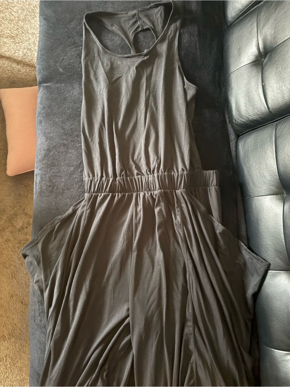 HALARA Black Sleeveless Cutout-Back Jumpsuit - Picture 4 of 5